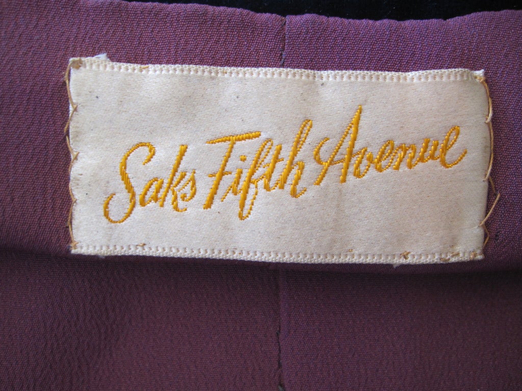 Sophie of Saks original 1950's 3 pc dress jacket belt 5