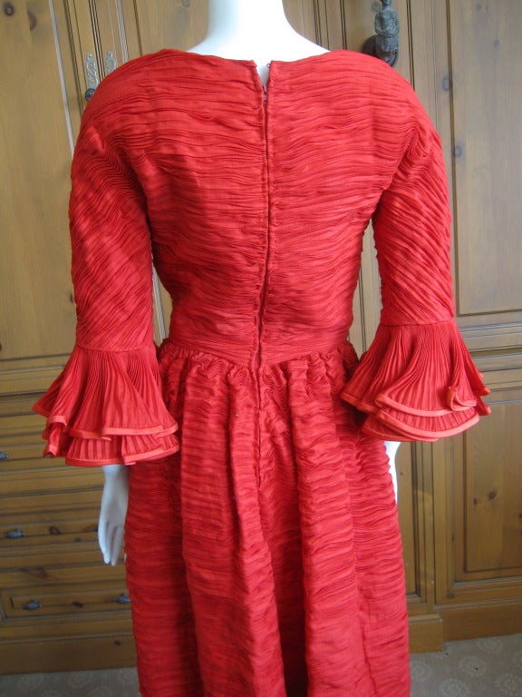 Sybil Connolly pleated Irish handkerchief linen dress 2