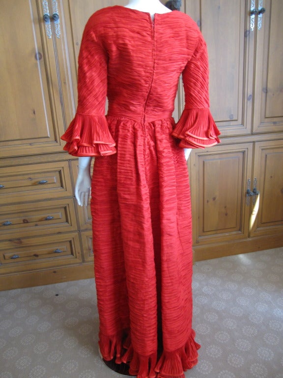 Sybil Connolly pleated Irish handkerchief linen dress 3