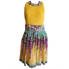 Mary McFadden Couture Label Wysteria dress