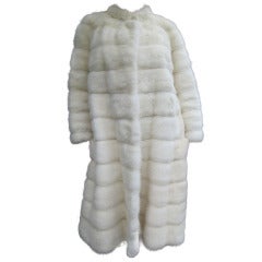 Mod white mink coat