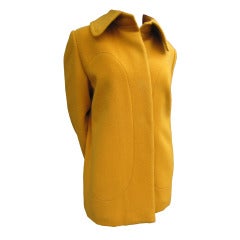 James Galanos Mod 70's Tangerine wool jacket