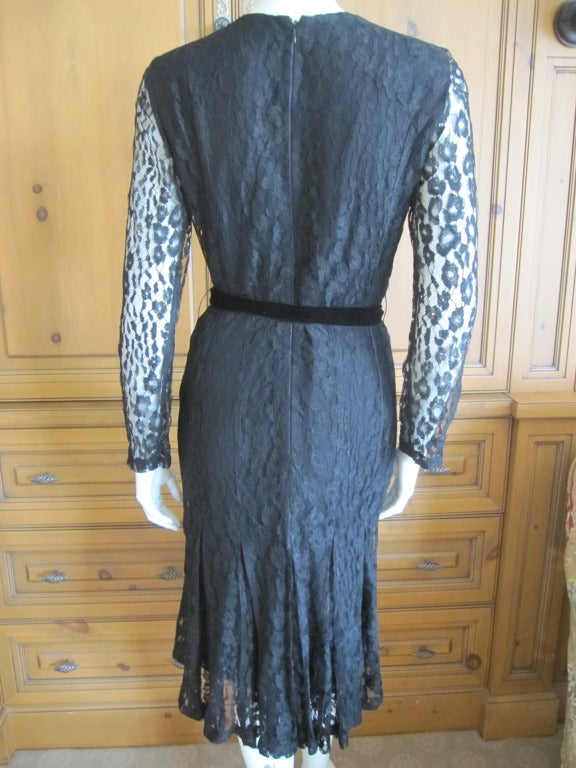 Tom Ford 1st collection Fall 2011 leopard lace keyhole dress 2