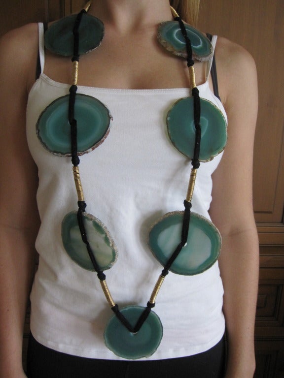 Yves Saint Laurent grand agate necklace...paging Iris 4