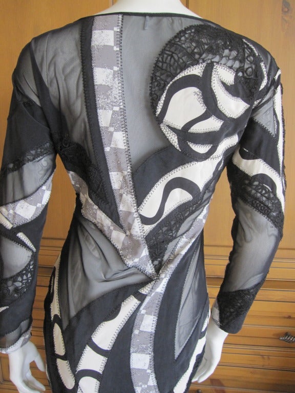 Emilio Pucci Op Art Dress with sheer inserts 5