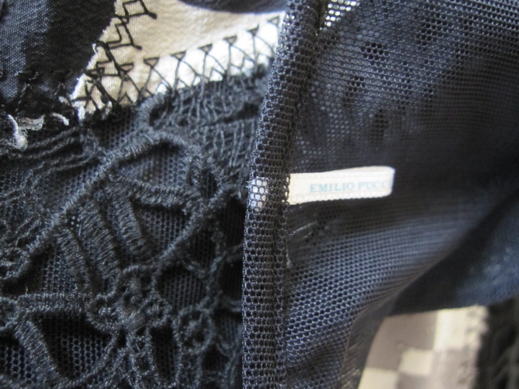 Emilio Pucci Op Art Dress with sheer inserts 6