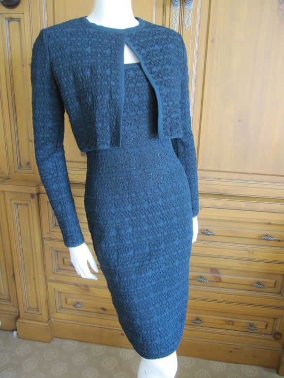 Azzedine Alaia dress and matching jacket   New with tags In New Condition In Cloverdale, CA