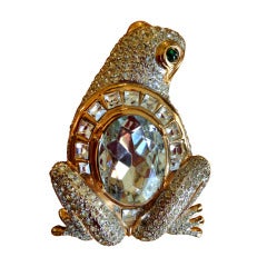 Vintage Valentino Giant Frog Pin