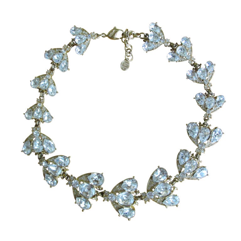 Christian Dior by Grosse Crystal Bee Necklace