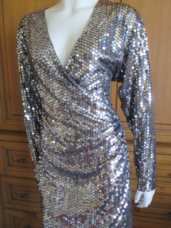 sequin disco dress 70s