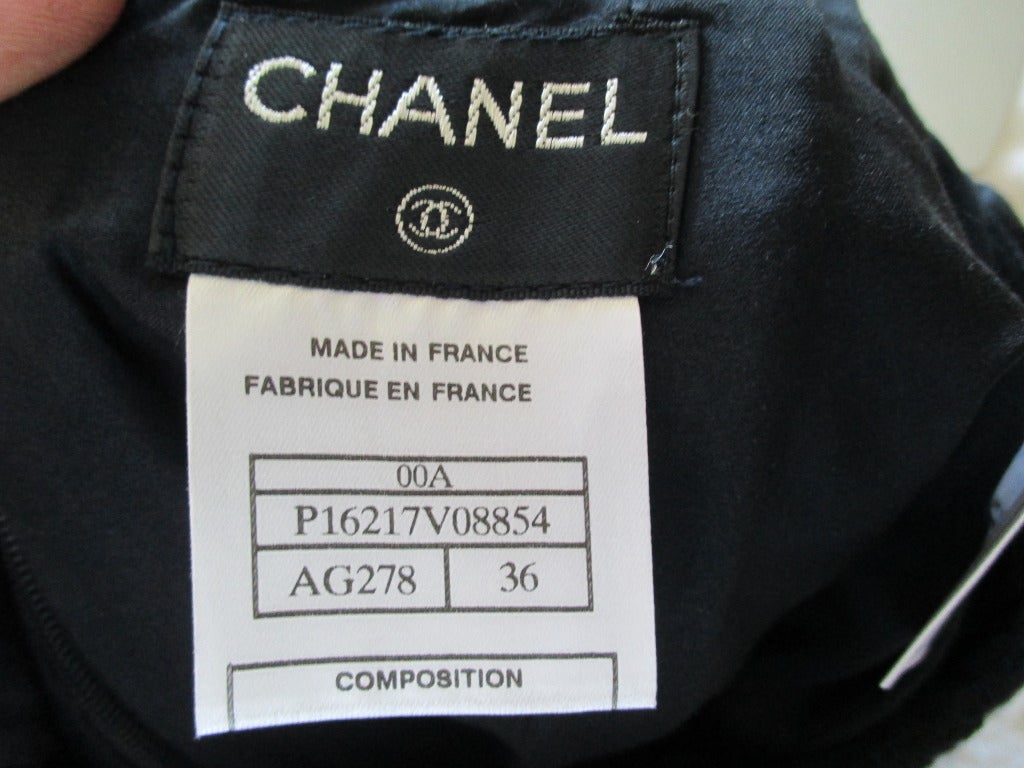 Chanel fox trimmed three piece navy boucle suit A'2000 5