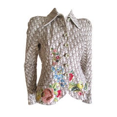 Christian Dior Jacke mit gesticktem Logo