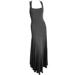 Azzedine Alaia black dress with full skirt