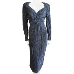 Mary McFadden Couture 1970's LBD
