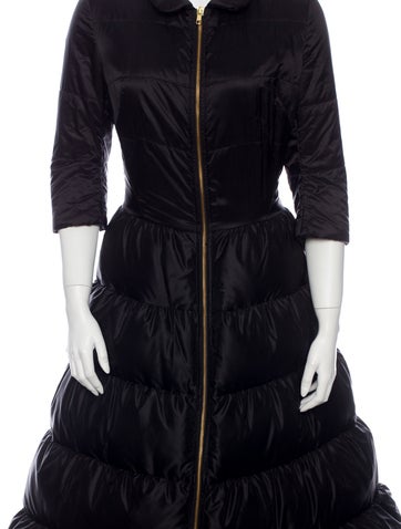 Junya Watanabe Comme des Garcons Black Down Zip Front Coat/Dress 3