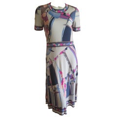 Leonard Paris Silk Jersey Dress