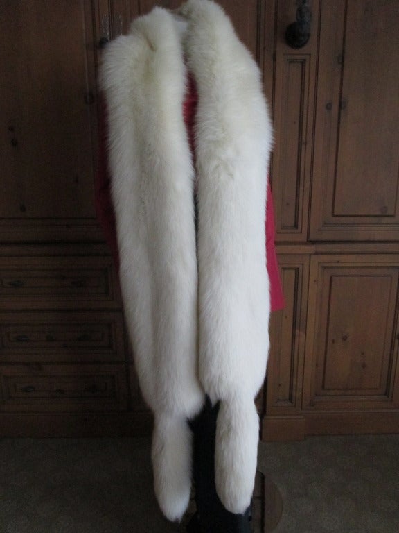 Christian Dior Haute Couture Pair of Arctic Fox Wraps In Excellent Condition In Cloverdale, CA