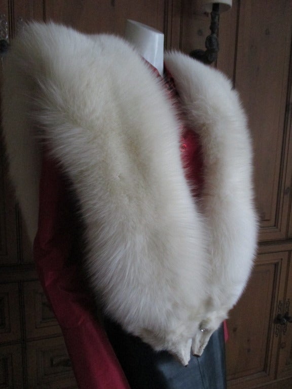 Christian Dior Haute Couture Pair of Arctic Fox Wraps 3