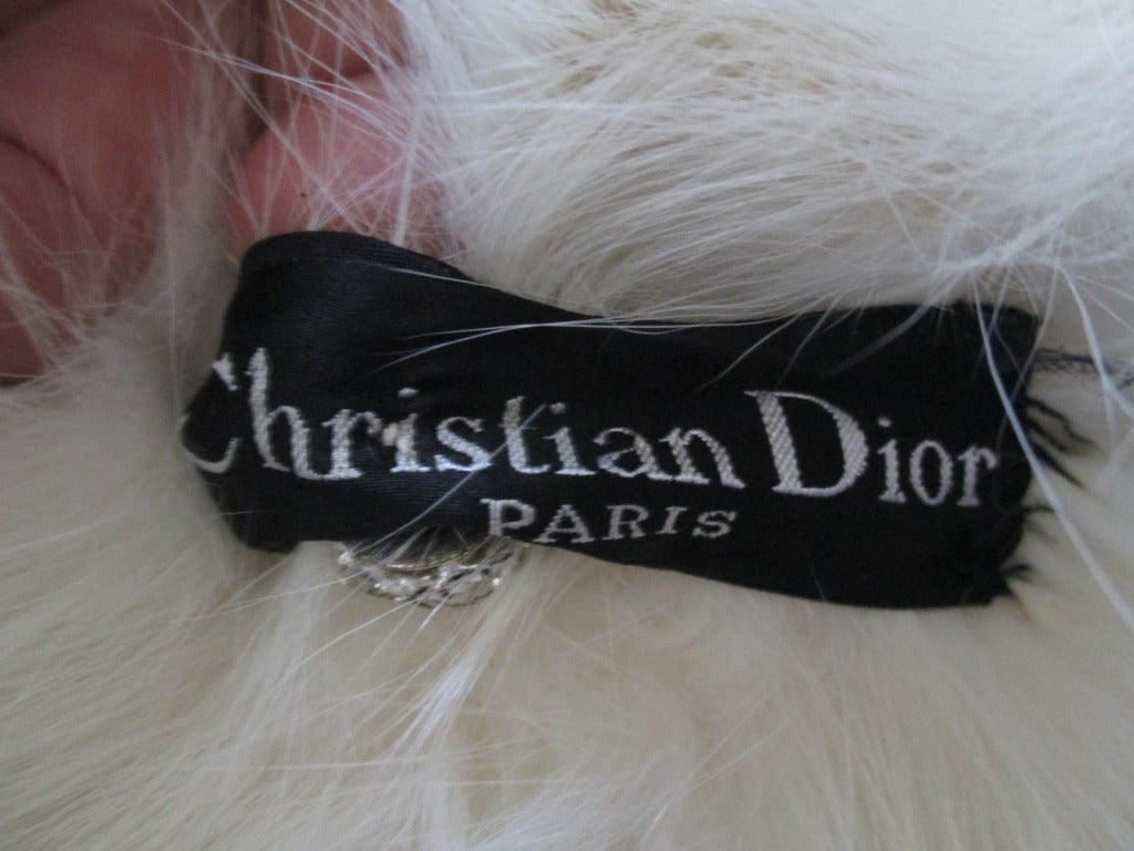 Christian Dior Haute Couture Pair of Arctic Fox Wraps 6