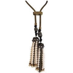 Lanvin Large Lariat Tassel Necklace  "Metropolis"