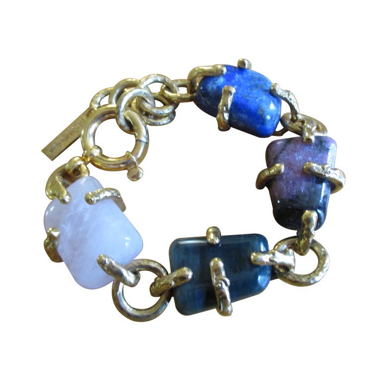 Yves Saint Laurent Chunky Tumbled Stone Bracelet