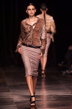 Tom Ford for YSL Sp 2002 Mombasa Collection Leopard Blouse In Excellent Condition In Cloverdale, CA