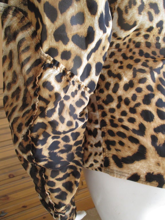 Tom Ford for YSL Sp 2002 Mombasa Collection Leopard Blouse 3