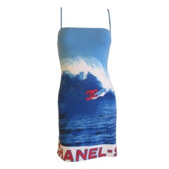 Chanel printemps 2002 - Robe en coton surf wave
