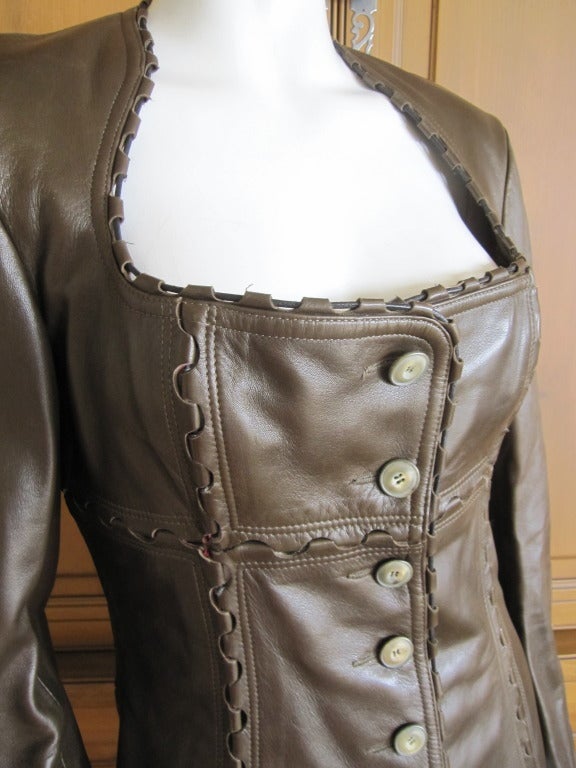 hinge leather jacket