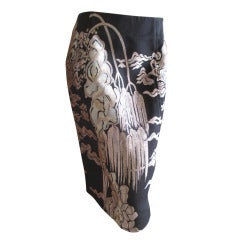 YSL by Tom Ford Fall 2004 Chinoiserie Skirt
