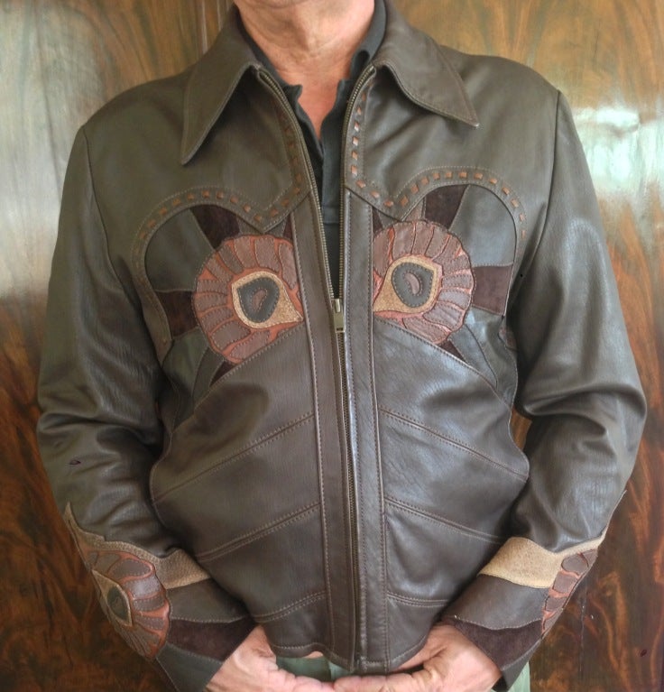 Gucci by Tom Ford F '04 Cowboy Collection Western Style Leather Jacket In Excellent Condition In Cloverdale, CA