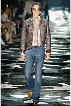 Gucci by Tom Ford F '04 Cowboy Collection Western Style Leather Jacket 1