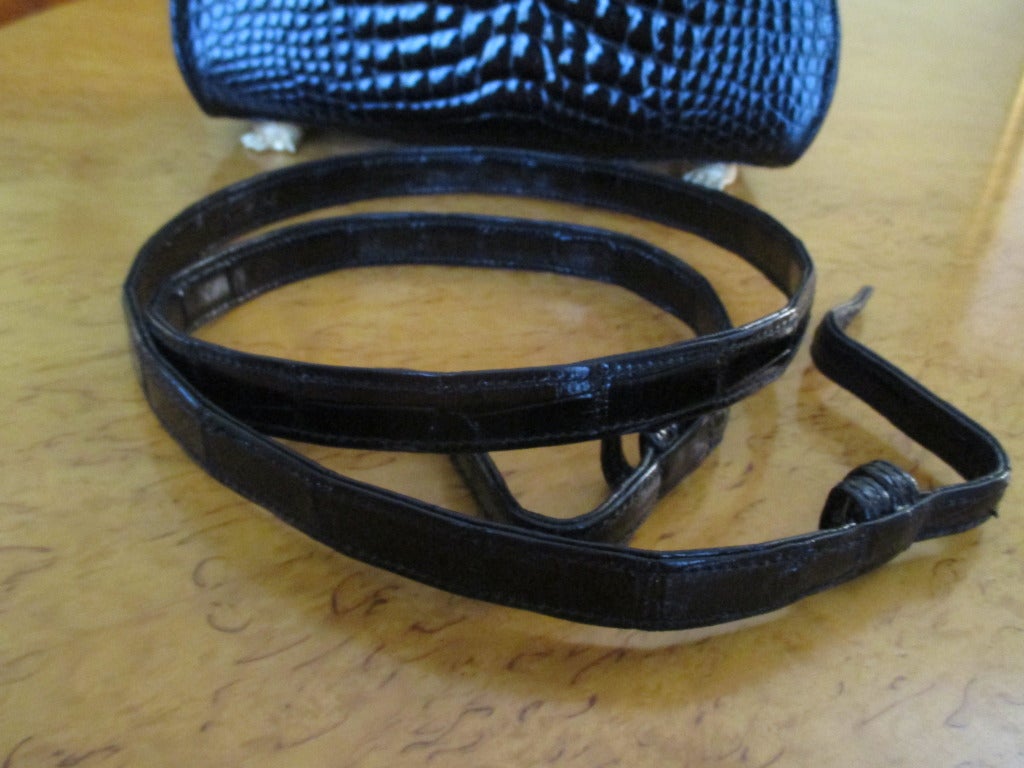 Seltene echte Krokodil-Trophäe-Tasche von Barry Kieselstein-Cord 3