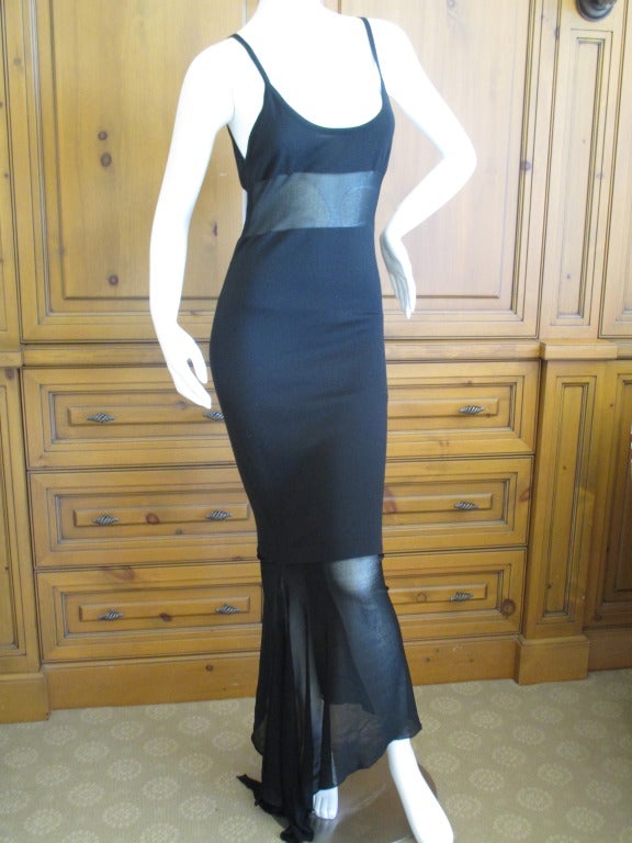 Chanel Sheer Insert Dress and Sweater Set In Excellent Condition In Cloverdale, CA