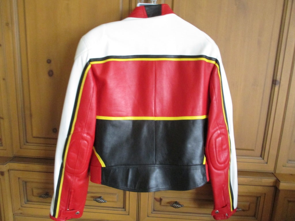 Dolce & Gabbana Mens Leather Moto Jacket 1