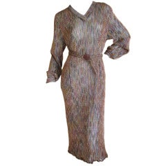 Missoni for I Magnin 1970's Belted Dress