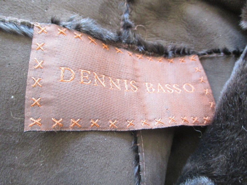 Dennis Basso Black Broadtail Fur Jacket 7