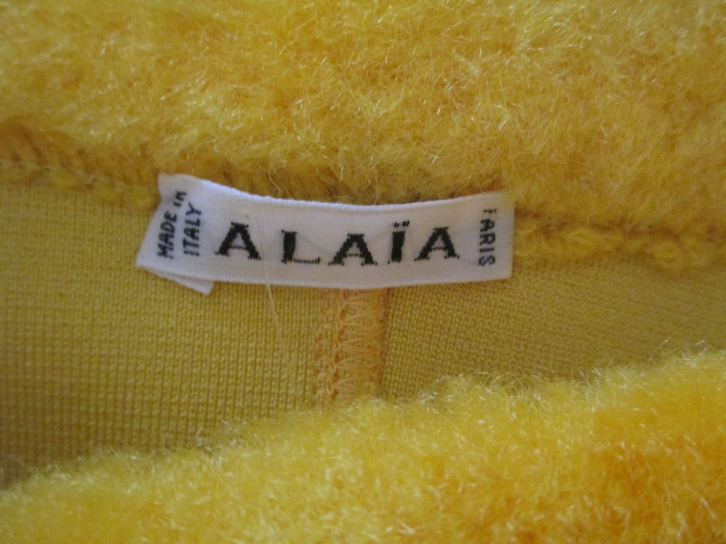 Azzedine Alaia 1991 Yellow Dress 3