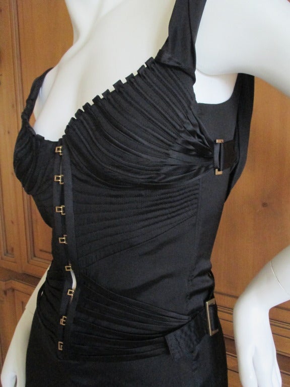 Gucci by Tom Ford Corset Dress In Tom Ford Book on SJP In Excellent Condition In Cloverdale, CA