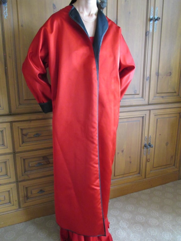 Geoffrey Beene Silk Evening Coat
