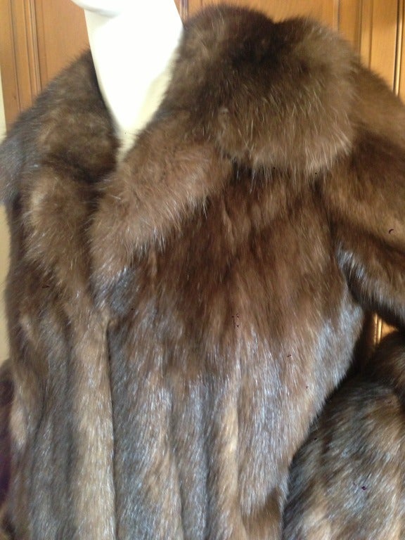 Royal Crown Barguzin Russian Sable Fur Stroller / Jacket at 1stDibs