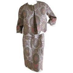 Sarmi Haute Couture Bergdorf Goodman 1959 Beaded Dress and Jacket