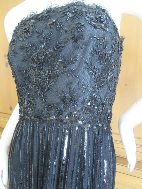 Jean-Louis Couture Custom 1959 Column Gown In Excellent Condition In Cloverdale, CA