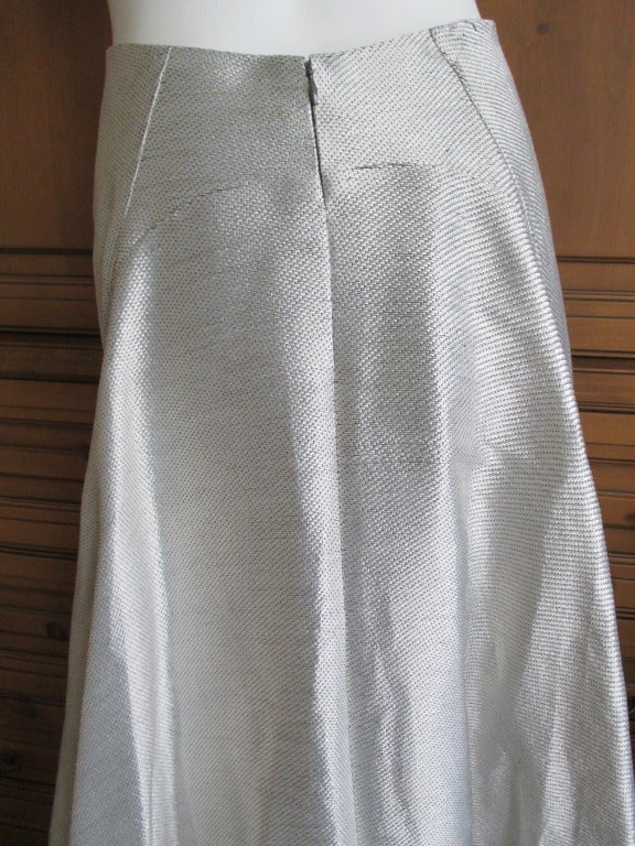 Ralph Rucci Chado Silver Ball Skirt In Excellent Condition In Cloverdale, CA