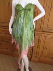 Retro Oscar de la Renta Playful Silk Scarf Dress