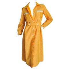 Courreges Orange Coat Dress