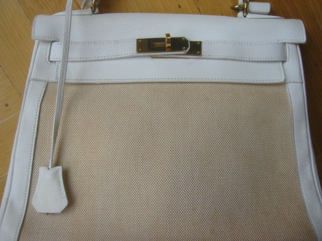 hermes canvas kelly bag