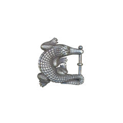 Barry Kieselstein-Cord Sterling Alligator Belt Buckle