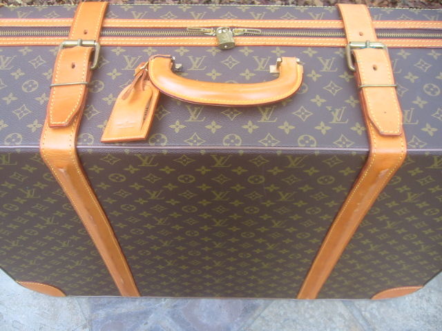 Louis Vuitton Classic Monogram Hard Sided Vintage Suitcase at 1stdibs
