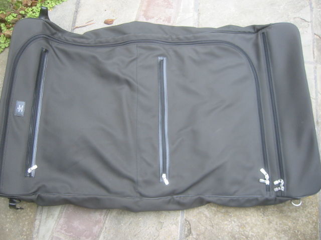 Louis Vuitton Taiga Black Leather and Textile Garment Bag at 1stdibs